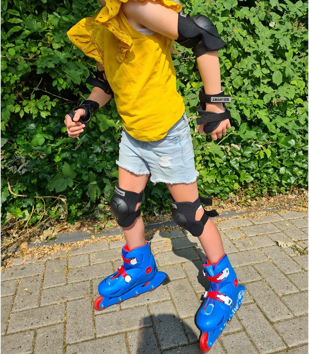 Skate Beschermset Maat S - 4 Tot 5 Jaar - Kinderen - Beschermers Skeelers/ Skate - Kniebeschermers, Elleboog + Polsbeschermers 3 Skate Beschermset Maat S - 4 Tot 5 Jaar - Kinderen - Beschermers Skeelers/ Skate - Kniebeschermers, Elleboog + Polsbeschermers - Afbeelding 3