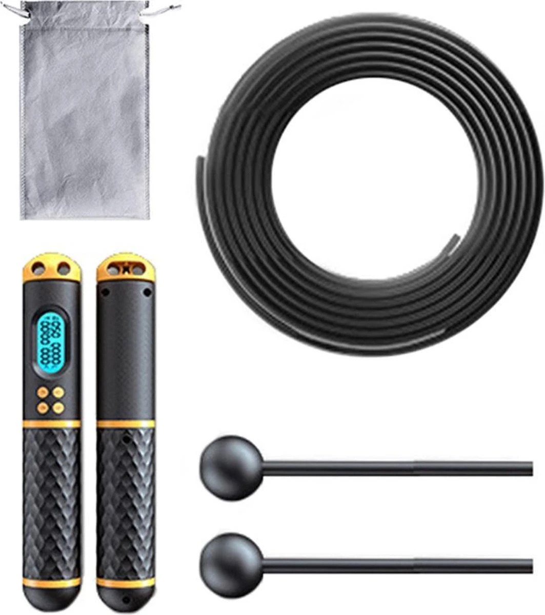 Intelligent Fitness Springtouw Met Digitale Teller 3 Intelligent Fitness Springtouw Met Digitale Teller - Afbeelding 3