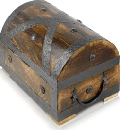 Brynnberg Piratenschatkist - Houten Kist Bruin - Handgemaakt Vintage Met Slot 28x20x20cm - Het Ideale Geschenk (groot Met Slot) - Houten Schatkisten 13 Brynnberg Piratenschatkist - Houten Kist Bruin - Handgemaakt Vintage Met Slot 28x20x20cm - Het Ideale Geschenk (groot Met Slot) - Houten Schatkisten -NIJDAM Sport & Spel Winkel 1105x1200