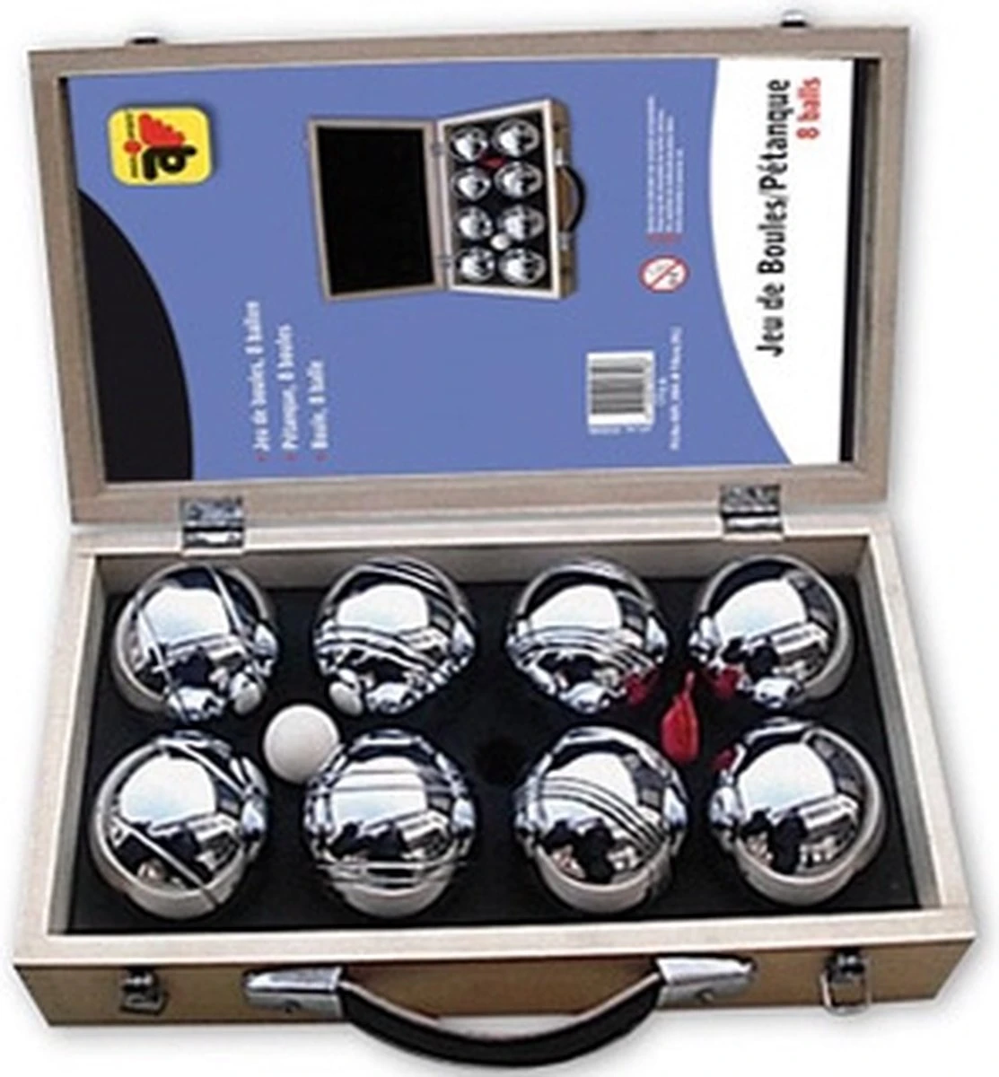 Longfield Games Jeu De Boule 8 Ballen - In Houten Koffer 4 Longfield Games Jeu De Boule 8 Ballen - In Houten Koffer - Afbeelding 4