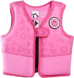 Swim Essentials Zwemvest Kind - Roze Panterprint - 18-30 Kg - 4-6 Jaar -NIJDAM Sport & Spel Winkel 1130x1200