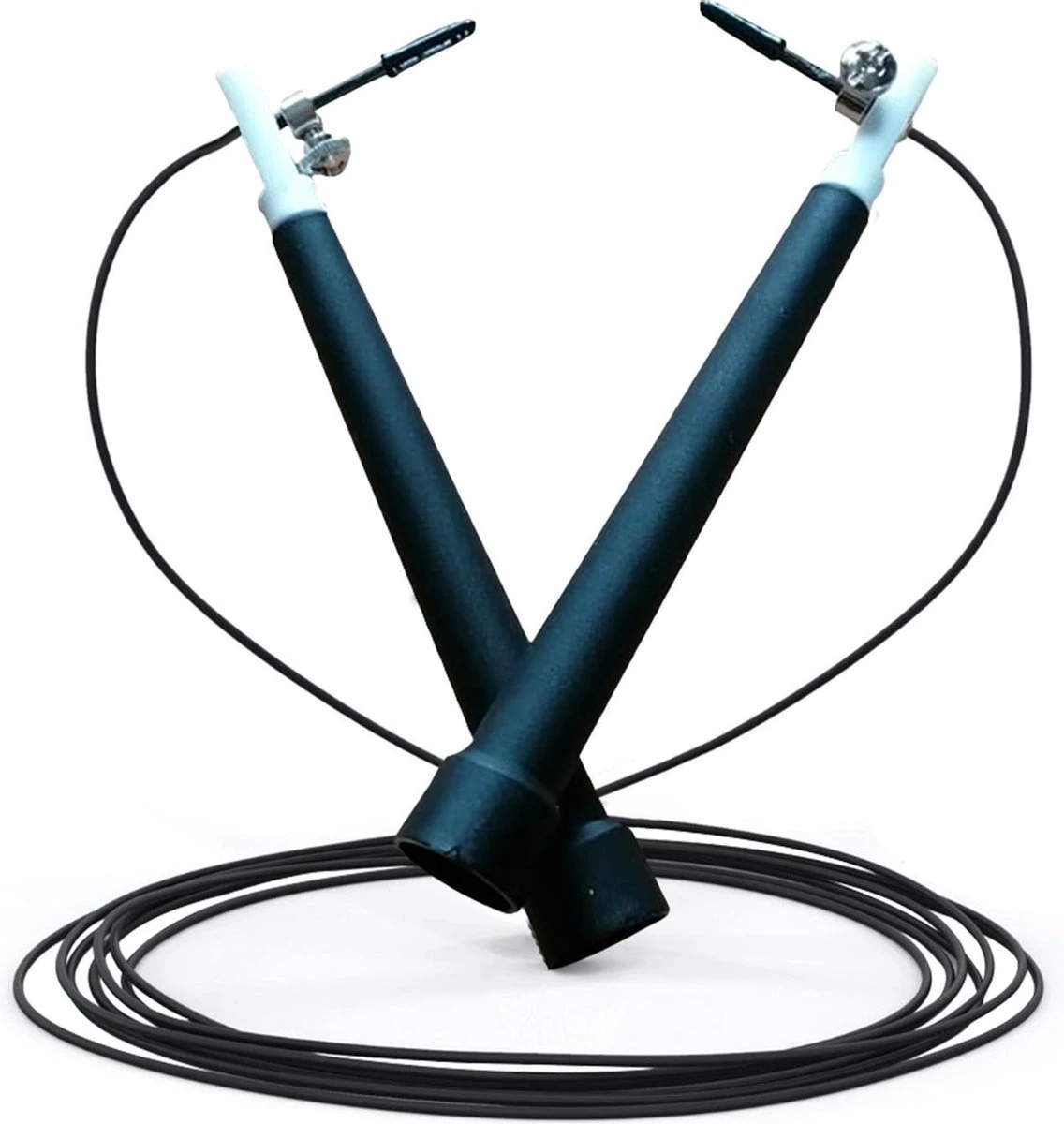 Springtouw Speedrope Voor Volwassenen - Sport En Fitness Speed Rope - Touwtje Springen - Zwart 1 Springtouw Speedrope Voor Volwassenen - Sport En Fitness Speed Rope - Touwtje Springen - Zwart