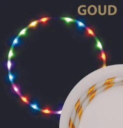 Regenboog Hoelahoop Met 24 Geïntegreerde LEDs 90CM Goud -NIJDAM Sport & Spel Winkel 1158x1200