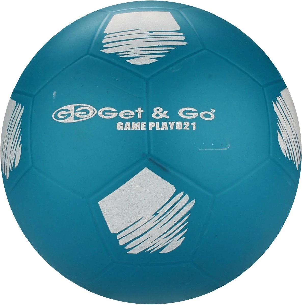 Get & Go Voetbal PVC - 21 Cm - Blauw/Wit/Antraciet - 21 1 Get & Go Voetbal PVC - 21 Cm - Blauw/Wit/Antraciet - 21