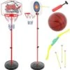 Merkloos Sport Set Voor Kinderen - Basketbal Set Met Pomp En Bal. Inclusief Pijl En Boog Set Met Schietbord