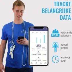 Silvergear Smart Springtouw - 4 Uitdagende Workout Standen - Track Het Aantal Verbrande Calorieën - Slaat Alle Workouts Overzichtelijk Op In De App -NIJDAM Sport & Spel Winkel 1191x1200 6