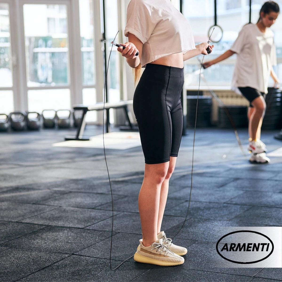 ARMENTI Professioneel Sport Springtouw - Verstelbaar - Met Kogellager - Skipping Jump Rope - Touwtje Springen Voor Volwassenen - Speedrope Conditie & Krachttraining - Binnen & Buitensport Fitness Springtouwen 5 ARMENTI Professioneel Sport Springtouw - Verstelbaar - Met Kogellager - Skipping Jump Rope - Touwtje Springen Voor Volwassenen - Speedrope Conditie & Krachttraining - Binnen & Buitensport Fitness Springtouwen - Afbeelding 5
