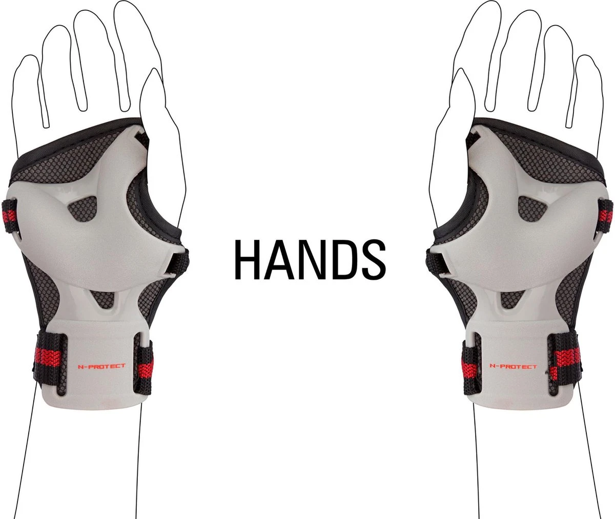 Nijdam Beschermset Junior - Vulcano - Zwart/Grijs/Rood - S 8 Nijdam Beschermset Junior - Vulcano - Zwart/Grijs/Rood - S - Afbeelding 8