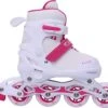 Street Rider Inline Skates - Verstelbaar - Skeeler - Roze/ Wit - Maat 28/32