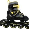 AMIGO Fuse Inlineskates - Skeelers Voor Jongens En Meisjes - Zwart/Geel - Maat 30-33
