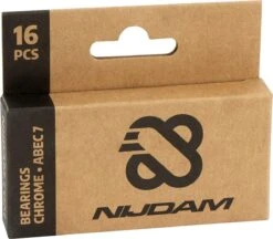 Nijdam Kogellagers - ABEC 7 Chrome - 16st - Chroom