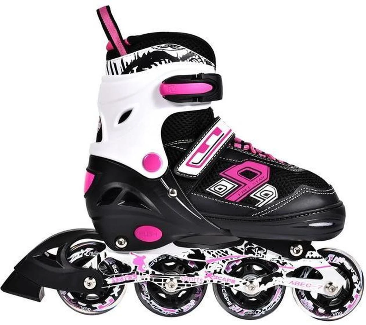 X-Scape Inline Skate Softboot Roze Maat 34-37 2 X-Scape Inline Skate Softboot Roze Maat 34-37 - Afbeelding 2