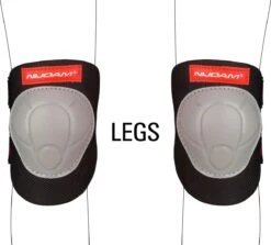 Nijdam Beschermset Junior - Vulcano - Zwart/Grijs/Rood - S 19 Nijdam Beschermset Junior - Vulcano - Zwart/Grijs/Rood - S -NIJDAM Sport & Spel Winkel 1200x1085 3