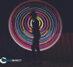 Regenboog Hoelahoop Met 24 Geïntegreerde LEDs 90CM Goud -NIJDAM Sport & Spel Winkel 1200x1112