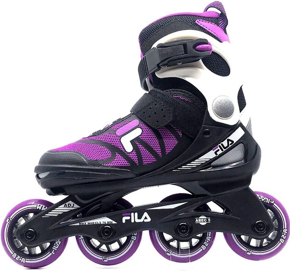 Fila J-ONE 21 Verstelbare Kinder Inline Skates - Zwart / Magenta - Maat 32/36 1 Fila J-ONE 21 Verstelbare Kinder Inline Skates - Zwart / Magenta - Maat 32/36
