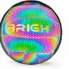 The BRIGHT Lichtgevende Volleybal | Reflecterend | Holografisch | Glow In The Dark | Kinderen En Volwassenen | Unisex | Wit/Zwart/Roze/Blauw/Geel | Maat 5