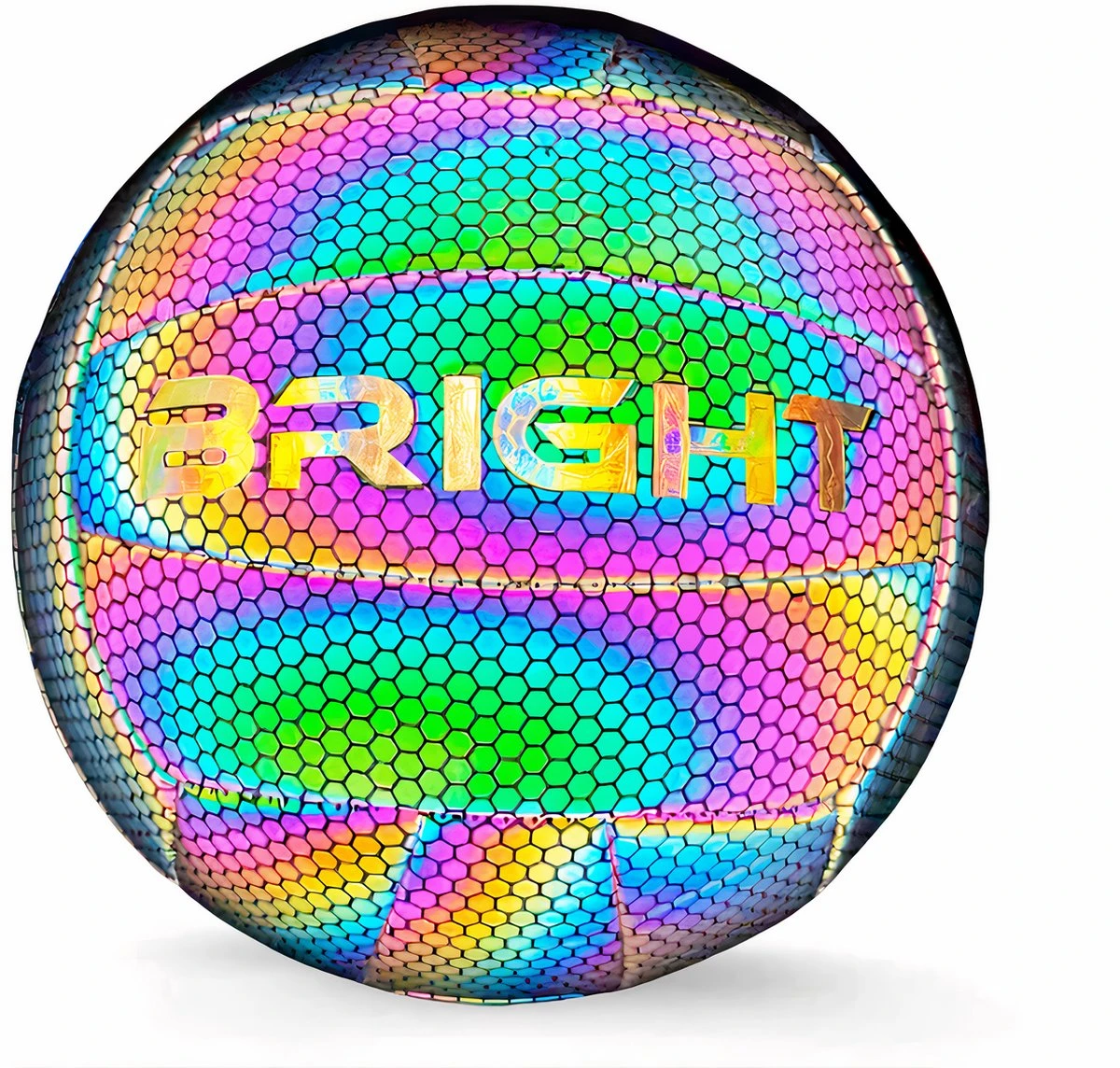 The BRIGHT Lichtgevende Volleybal | Reflecterend | Holografisch | Glow In The Dark | Kinderen En Volwassenen | Unisex | Wit/Zwart/Roze/Blauw/Geel | Maat 5 1 The BRIGHT Lichtgevende Volleybal | Reflecterend | Holografisch | Glow In The Dark | Kinderen En Volwassenen | Unisex | Wit/Zwart/Roze/Blauw/Geel | Maat 5