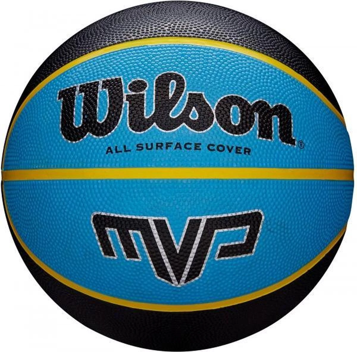 Wilson Basketbal MVP Maat 5 Zwart / Blauw 3 Wilson Basketbal MVP Maat 5 Zwart / Blauw - Afbeelding 3