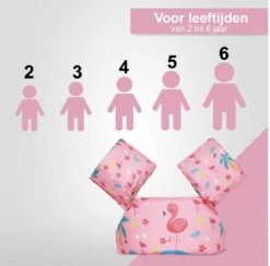 VoordeelShop Zwemvest Kinderen - Puddle Jumper Deluxe - Flamingo - 14 Tot 25kg - 2 Tot 6 Jaar - Zwemband - Reddingsvest - Zwemvest Kind -NIJDAM Sport & Spel Winkel 1200x1187 3