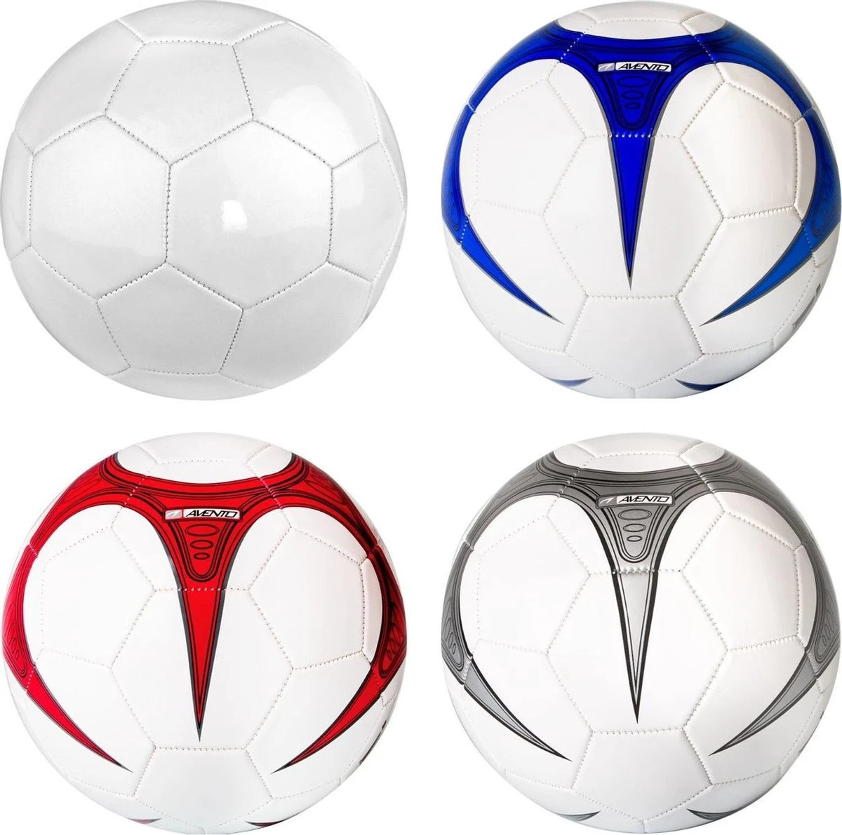 Avento Voetbal - Warp Speeder - Wit/Zilver/Zwart - 5 2 Avento Voetbal - Warp Speeder - Wit/Zilver/Zwart - 5 - Afbeelding 2