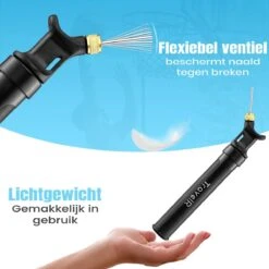 TravelR Ballenpomp - Met Draagtas - 2 Extra Naalden - Universeel - Zwart -NIJDAM Sport & Spel Winkel 1200x1200 110