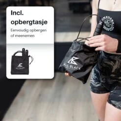 All Black Nutrition Springtouw Met Gewicht - Sport Speedrope - Conditie & Krachttraining - Verzwaard - Inclusief Zweetbandjes En Draagtas 18 All Black Nutrition Springtouw Met Gewicht - Sport Speedrope - Conditie & Krachttraining - Verzwaard - Inclusief Zweetbandjes En Draagtas -NIJDAM Sport & Spel Winkel 1200x1200 199
