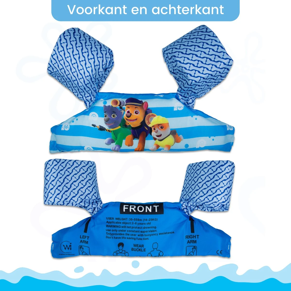 Zwemvest Kind - Zwembandjes - Puddle Jumper - Drijfvest Kind - 2-6 Jaar - 14-25kg - Blauw 2 Zwemvest Kind - Zwembandjes - Puddle Jumper - Drijfvest Kind - 2-6 Jaar - 14-25kg - Blauw - Afbeelding 2