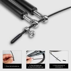 DK.® Professioneel Crossfit & Fitness Springtouw - Speedrope - Jump Rope - Voor Volwassenen En Kinderen - Blauw -NIJDAM Sport & Spel Winkel 1200x1200 37