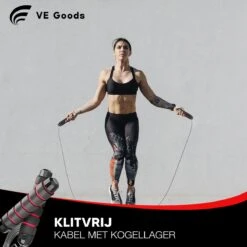 Verstelbaar Sport Springtouw - Incl. Opbergtas - Springtouw Met Kogellagers - Springtouw Kind - Speed Rope - Jump Rope - Springtouw Volwassenen - Springtouw Kinderen - Blauw - 3m Lengte - Totaal 335g (Incl. 160g Extra) -NIJDAM Sport & Spel Winkel 1200x1200 81