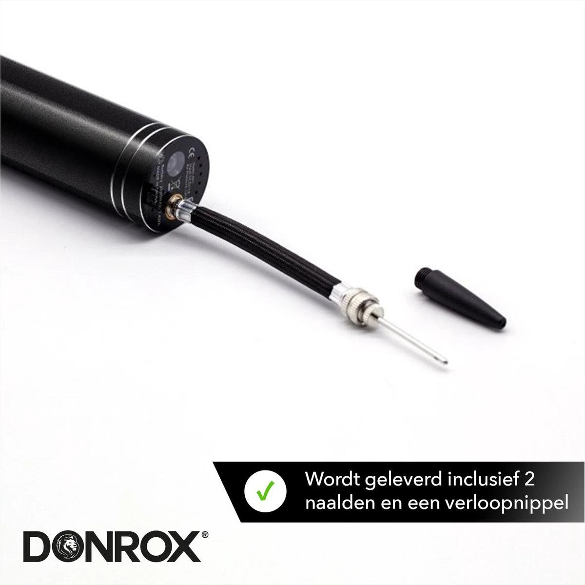 Donrox Play B211 Elektrische Ballenpomp - Voetbalpomp Inclusief Naalden - Oplaadbaar - Autostop 2 Donrox Play B211 Elektrische Ballenpomp - Voetbalpomp Inclusief Naalden - Oplaadbaar - Autostop - Afbeelding 2