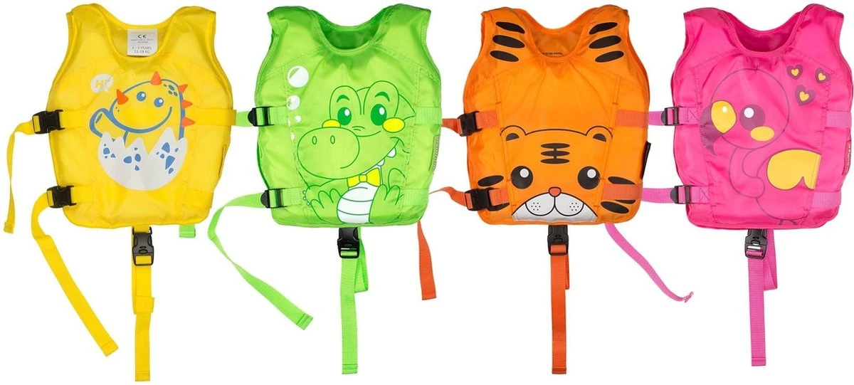 Waimea Zwemvest Dier - 3-6 Jaar - 18-30 Kg - Roze/Oranje/Zwart 11 Waimea Zwemvest Dier - 3-6 Jaar - 18-30 Kg - Roze/Oranje/Zwart - Afbeelding 11