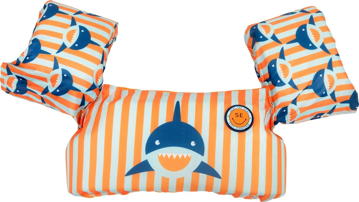 Swim Essentials - Puddle Jumper Zwemvest - Oranje/Blauw Haaien - 2-6 Jaar - 15-30 Kg 1 Swim Essentials - Puddle Jumper Zwemvest - Oranje/Blauw Haaien - 2-6 Jaar - 15-30 Kg