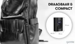 Giddle® - Draagbare Elektrische Fietspomp Met 4000mAh Powerbank - Alles-in-1 Luchtcompressor - Meest Compact - Draadloos 8 Giddle® - Draagbare Elektrische Fietspomp Met 4000mAh Powerbank - Alles-in-1 Luchtcompressor - Meest Compact - Draadloos -NIJDAM Sport & Spel Winkel 1200x701