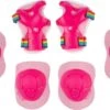 Nijdam Skate Beschermset Kinderen - Pink Rainbows - Roze/Wit - S