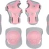 Nijdam Skate Beschermset Kinderen - Concrete Rose - Roze/Grijs - M