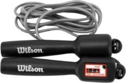 Wilson Springtouw Met Teller - Springtouw - Professioneel Sport Springtouw - Verstelbaar - Speedrope - Springtouw Kinderen - Springtouw Volwassenen - Springtouw Digitaal - Springtouw Met Teller Kinderen - Springtouw Met Teller - Smart Rope -