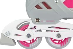 Nijdam Skates Combo Verstelbaar - Bold Berry - Fuchsia/Zilvergrijs/Wit/Roze - Maat 33-36 -NIJDAM Sport & Spel Winkel 1200x804