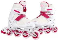 Street Rider Inline Skates - Verstelbaar - Skeeler - Roze/ Wit - Maat 28/32 -NIJDAM Sport & Spel Winkel 1200x825 1