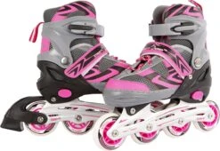 Street Rider Inlineskates Verstelbaar Maat 39-42 Roze/grijs -NIJDAM Sport & Spel Winkel 1200x828