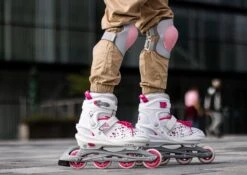 Nijdam Inline Skates Verstelbaar - White Wedge - Wit/Fuchsia - 37-40 -NIJDAM Sport & Spel Winkel 1200x852 2