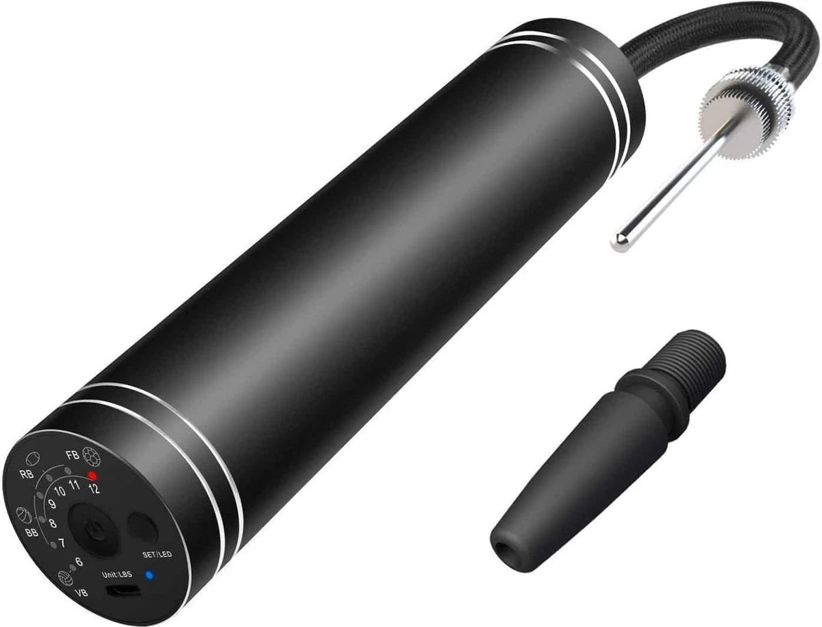 Donrox Play B211 Elektrische Ballenpomp - Voetbalpomp Inclusief Naalden - Oplaadbaar - Autostop 1 Donrox Play B211 Elektrische Ballenpomp - Voetbalpomp Inclusief Naalden - Oplaadbaar - Autostop