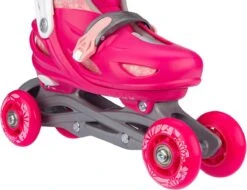 Nijdam 3-in-1 Inline Skates Verstelbaar - Floral Switch - Fuchsia/Wit/Roze/Zilvergrijs - 25-28 -NIJDAM Sport & Spel Winkel 1200x923 1