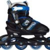 Nijdam Inline Skates Verstelbaar - Go Crossing - Zwart/Blauw - 33-36