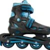 AMIGO Racer Inlineskates - Skeelers Voor Jongens En Meisjes - Zwart/Aqua - Maat 30-33