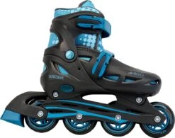 AMIGO Racer Inlineskates - Skeelers Voor Jongens En Meisjes - Zwart/Aqua - Maat 30-33