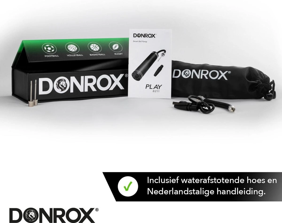 Donrox Play B211 Elektrische Ballenpomp - Voetbalpomp Inclusief Naalden - Oplaadbaar - Autostop 9 Donrox Play B211 Elektrische Ballenpomp - Voetbalpomp Inclusief Naalden - Oplaadbaar - Autostop - Afbeelding 9
