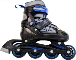 AMIGO Fuse Inlineskates - Skeelers Voor Jongens En Meisjes - Zwart/Blauw - Maat 34-37