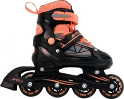 AMIGO Fuse Inlineskates - Skeelers Voor Jongens En Meisjes - Zwart/Oranje - Maat 30-33