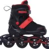 Street Rider Inline Skates - Verstelbaar - Skeeler - Rood/ Zwart - Maat 28/32