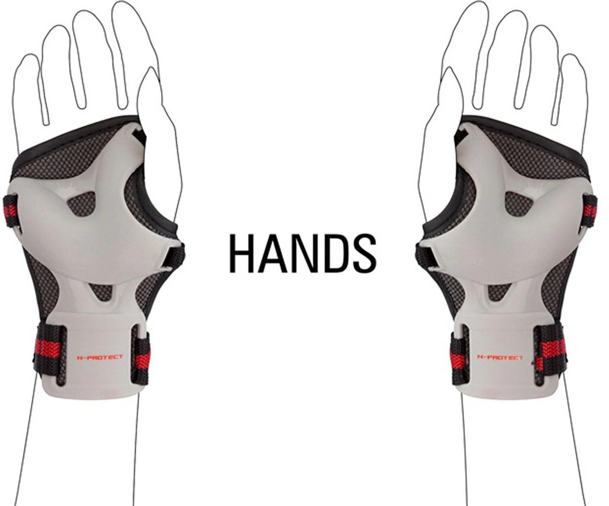 Nijdam Beschermset Junior - Vulcano - Zwart/Grijs/Rood - S 6 Nijdam Beschermset Junior - Vulcano - Zwart/Grijs/Rood - S - Afbeelding 6